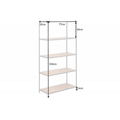  Regał Slim line 150 x 77 cm dziki dąb 