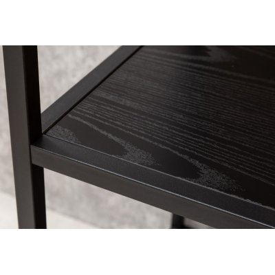  Regał Slim line 185 x 135 cm czarny jesion