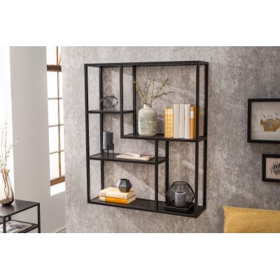  Półka ścienna Slim Line 90 cm jesion czarny