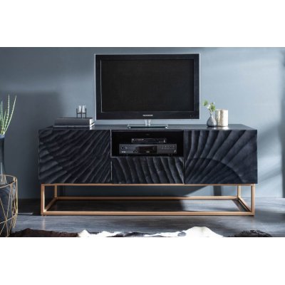  Szafka RTV Scorpion 160 cm mango czarna