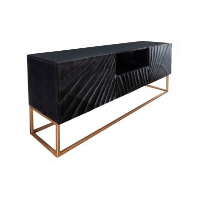  Szafka RTV Scorpion 160 cm mango czarna