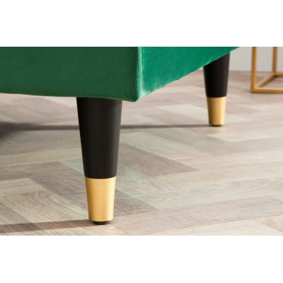  Narożnik Cosy Velvet II szmaragdowo zielony