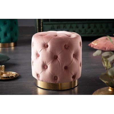 Pufa Modern Barock 35 cm różowa