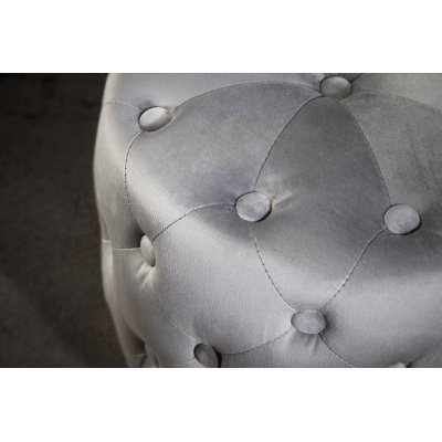  Pufa Modern Barock 35 cm szaro złoty