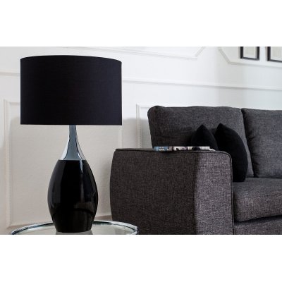  Lampa stołowa Carla 60 cm czarna
