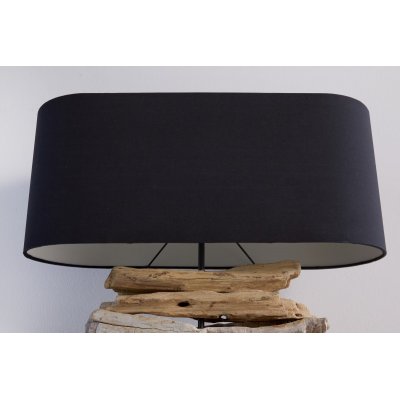  Lampa stołowa Driftwood Riverine II czarna