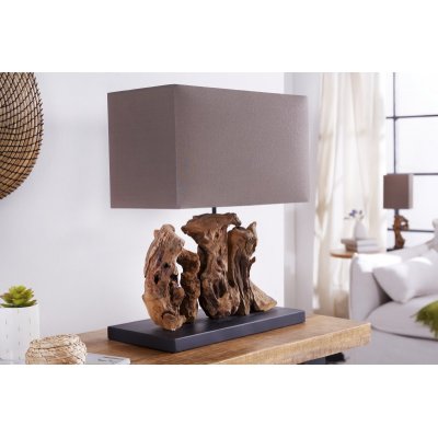  Lampa stołowa z drewna Aragon