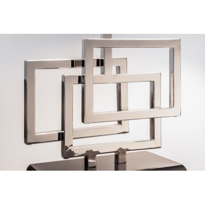  Lampa stołowa Leonor 56 cm srebrna