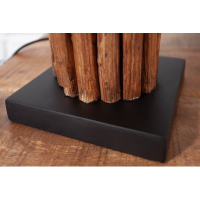  Lampa stołowa Driftwood Euphoria szaro brązowa 