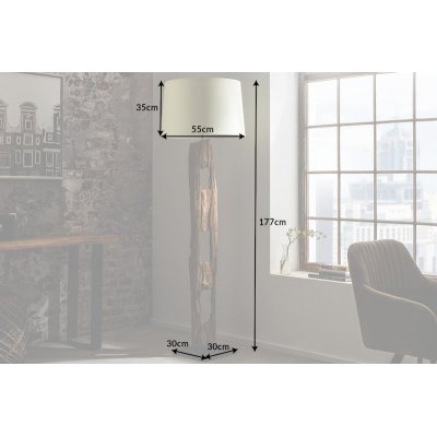  Lampa Barracuda 177 cm biała