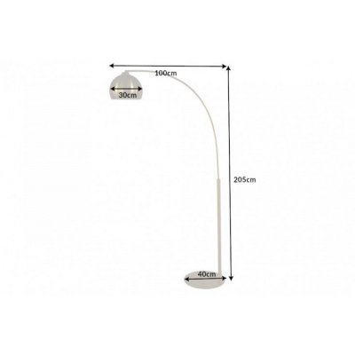  Lampa podłogowa Big Bow 205 cm złota
