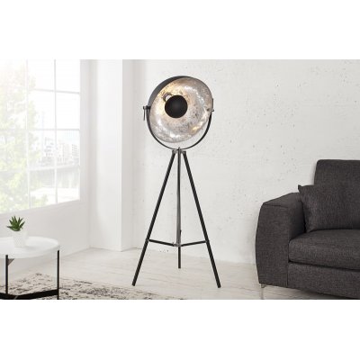 Lampa podłogowa Big Studio 160 cm czarnosrebrna
