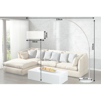  Lampa podłogowa Extenso biała
