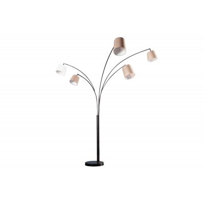  Lampa podłogowa Levels Biało beżowo brązowa