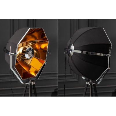 Lampa  podłogowa Studio 160 cm czarno złota