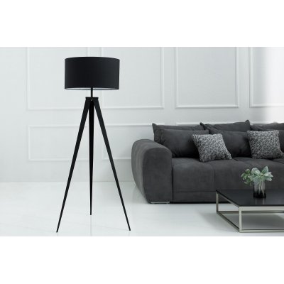  Lampa  TRIPOD 142cm czarna retro