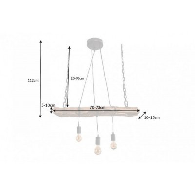  Lampa wisząca Barracuda 70 cm 