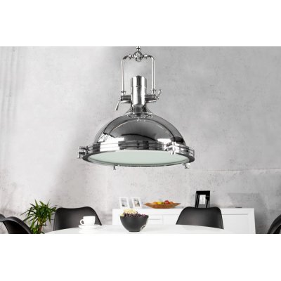   Lampa wisząca Industrial chrom 40 cm
