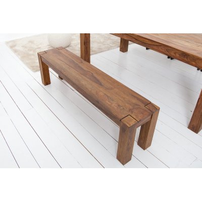  Ławka drewniana Makassar 140 cm sheesham.