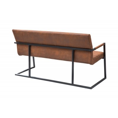  Ławka tapicerowana LOFT 160 cm  vintage Brązowa