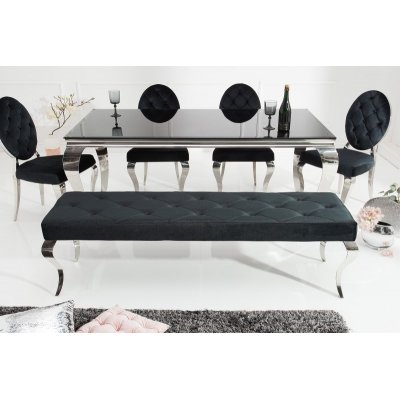  ŁawkaTapicerowana Modern Barock 170 cm. czarna