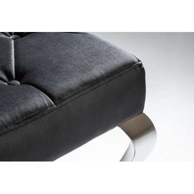  ŁawkaTapicerowana Modern Barock 170 cm. czarna