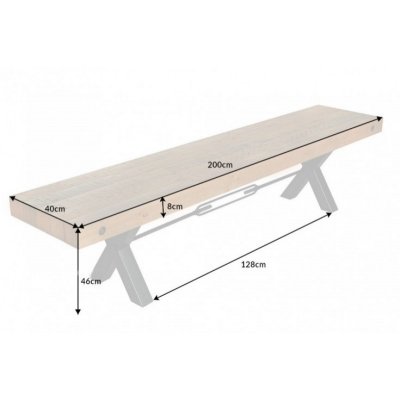  Ławka drewniana Thor 200 cm 