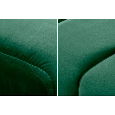  Ławka tapicerowana Petit Beaute w kolorze szmaragdowozielonym 108 cm