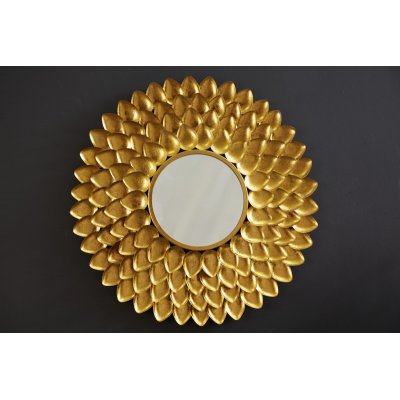  Lustro Flower owalne 90 cm złote. 