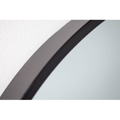  Lustro Noemi 90 cm asymetryczne w czarnej ramie.