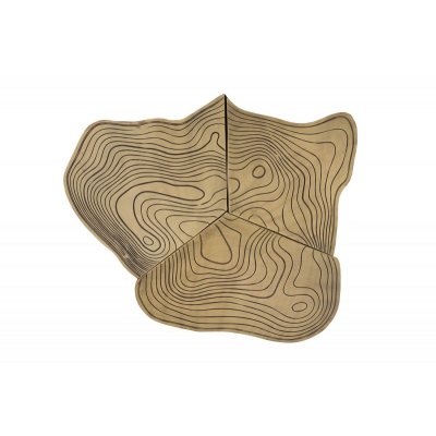  Stolik boczny 80 cm mosiężny ORGANIC ORIENT