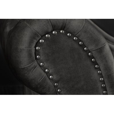  Szezląg Chesterfield 170 cm ciemnoszary