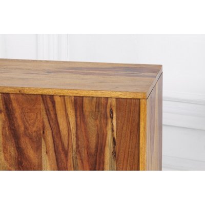  Stolik boczny  Cubus 43 cm Sheesham z półkamiStolik boczny  Cubus 43 cm Sheesham z półkami