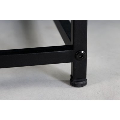   Stolik kawowy Dura steel 100 cm czarny