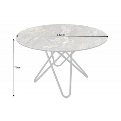  Stół okrągły 120 cm kamień naturalny ceramika