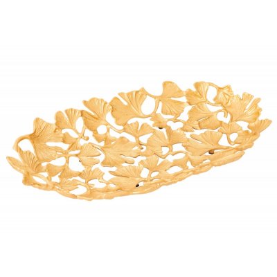  Misa Ginko listki 40 x 26 cm złota