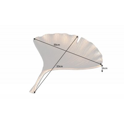  miska Gingko 33 cm złota
