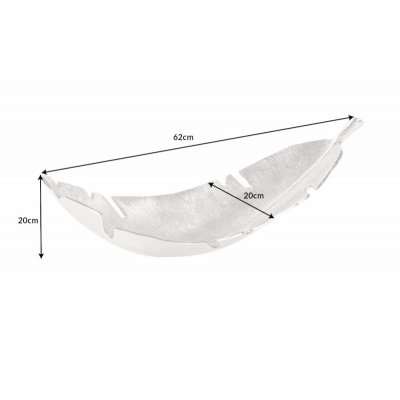  Dekoracyjna miska Silver Leaf 62 cm