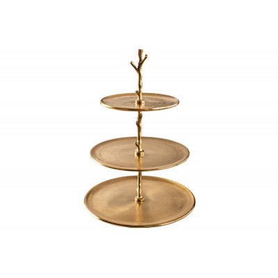   Patera Etagere ABSTRACT 50 cm 3 tace złote