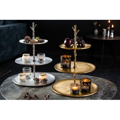  Patera Etagere ABSTRACT 50 cm 3 tace srebrne