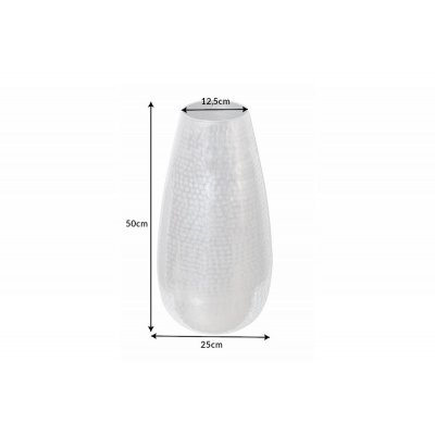  Wazon Orient 50 cm srebrny