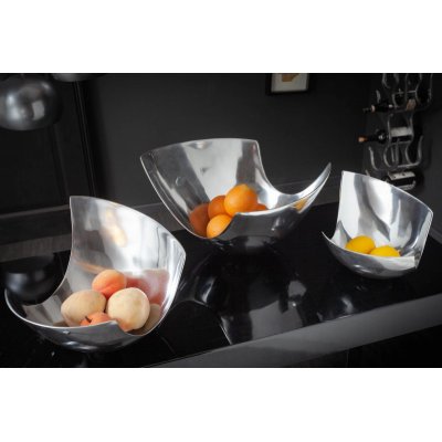  miska Abstrakcja 30 cm srebrna
