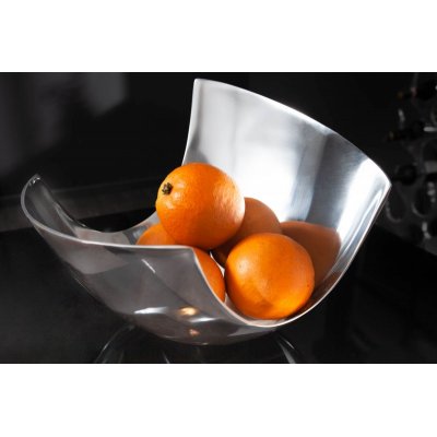  Miska ABSTRAKT 35cm srebrna