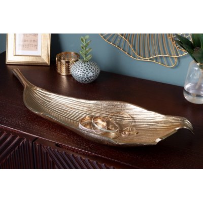  Dekoracyjna misa Leaf gold 64 cm