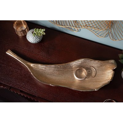  Dekoracyjna misa Leaf gold 64 cm