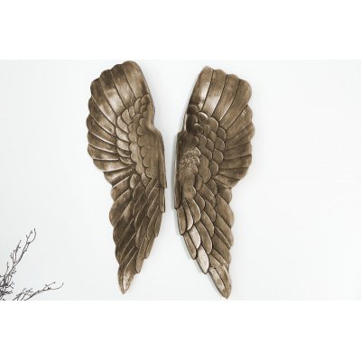  ekoracja ścienna Fallen Angel 65 cm srebrnobrązowa