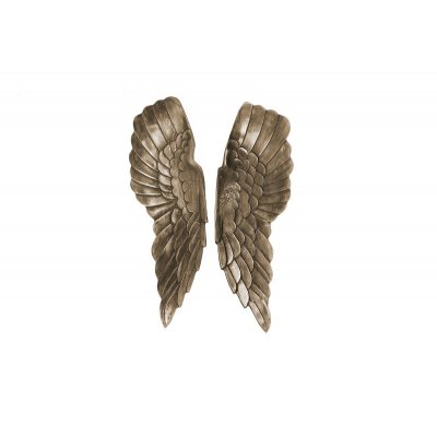  ekoracja ścienna Fallen Angel 65 cm srebrnobrązowa