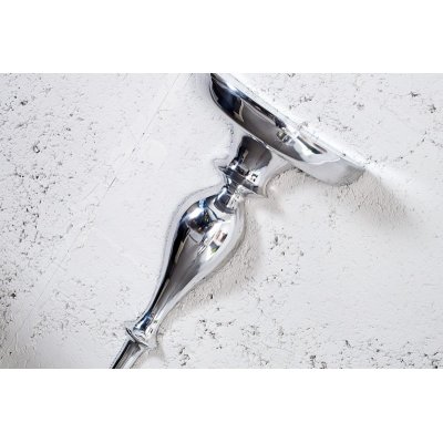  Konsola ścienna barokowa Scala 60 cm srebrna
