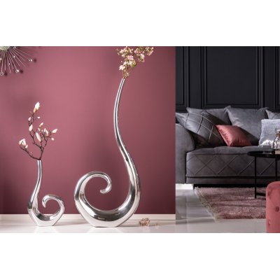  Wazon fala 106 cm srebrny