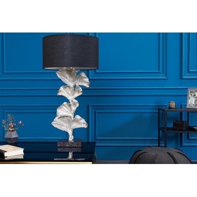  Lampa stołowa GINKGO 70 cm srebrna bez klosza